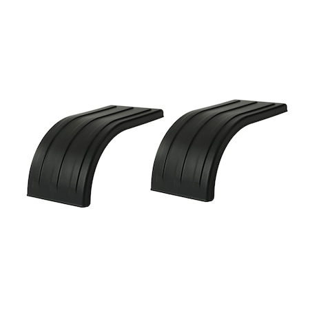 Betts Spring Fender, Half Tandem, Black Poly, 66in, Pair PF300-66